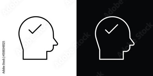 Understand icon. Thin linear web icons