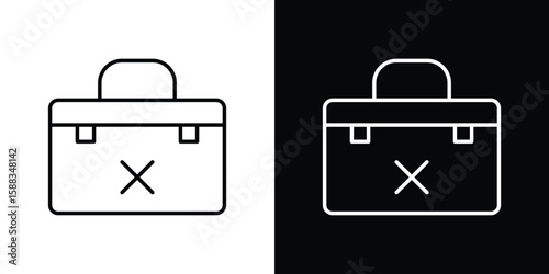 Unemployment icon. Thin linear web icons