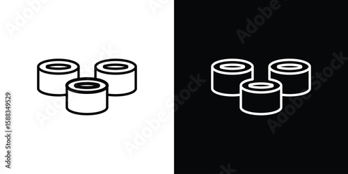 Sushi icon. Thin linear web icons