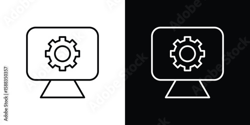 Software Engineering icon. Thin linear web icons