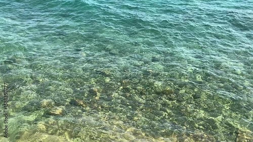 Beautiful sea waves, natural background