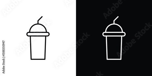 Shaker icon. Thin linear web icons