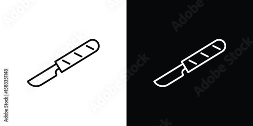 Scalpel icon. Thin linear web icons