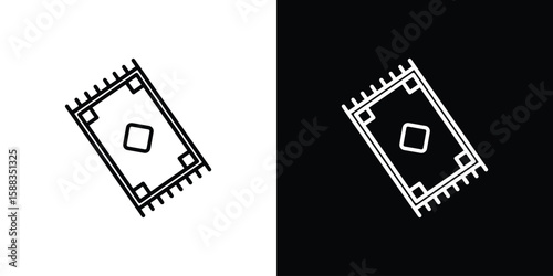 Rugs icon. Thin linear web icons