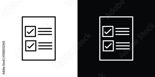Quota icon. Thin linear web icons