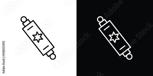 Mezuzah icon. Thin linear web icons