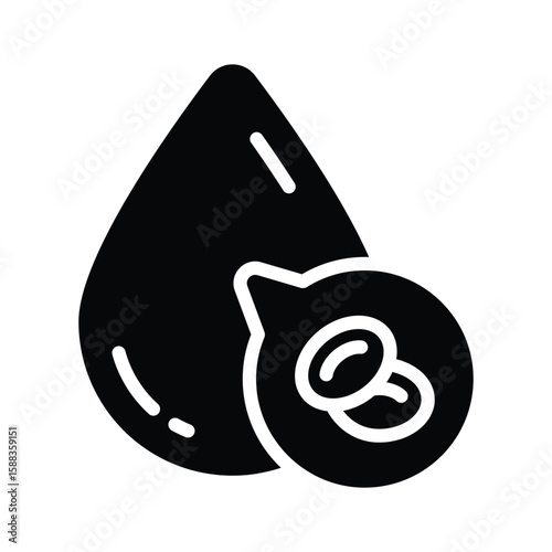Modern glyph icon of blood cells circulation flow