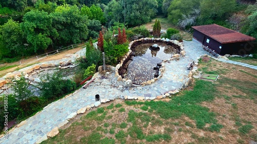 Tableau sur toile outariz thermal area in orense, galicia, spain