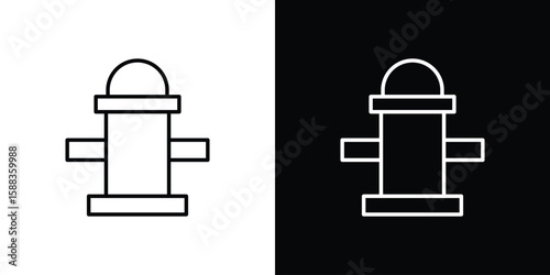 Fire hydrant icon. Thin linear web icons