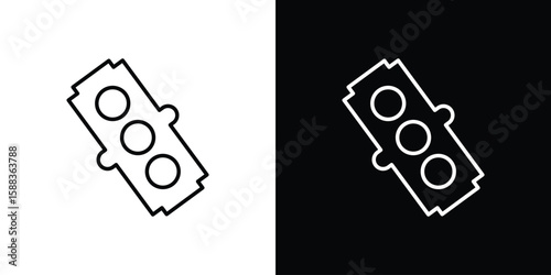 Car gasket icon. Thin linear web icons