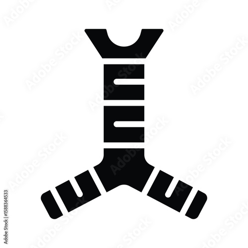 A visually engaging glyph icon of trachea