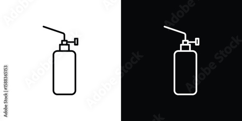 Blowtorch icon. Thin linear web icons