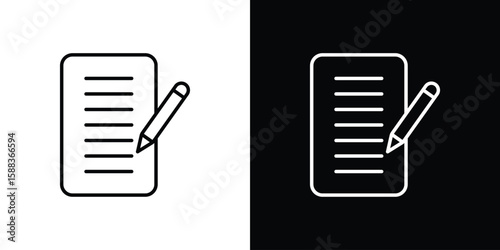 Agreement icon. Thin linear web icons