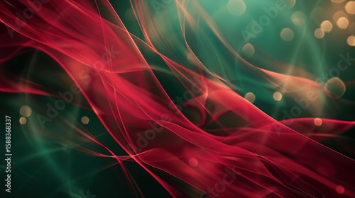 Festive abstract background inspired by Christmas carols and holiday music vibes