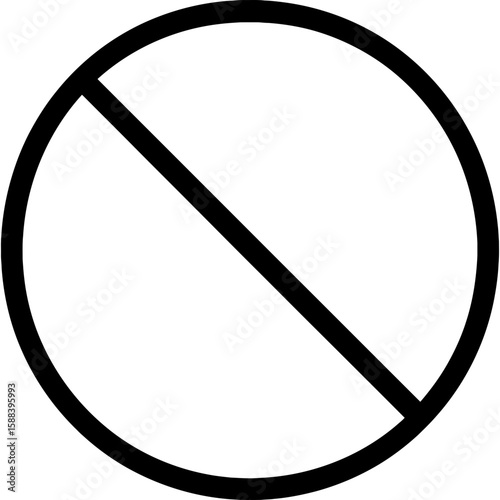 Inactive disabled state icon outline vector