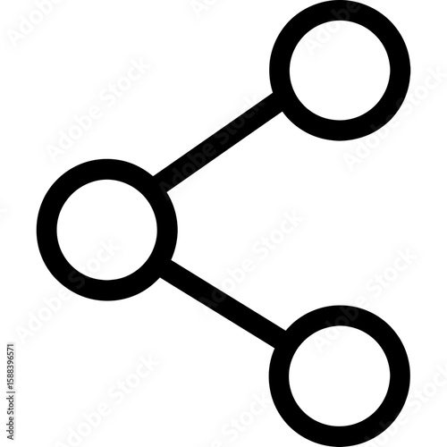 Share action outline icon vector