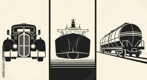 Explore the powerful silhouette of the oil and gas industry, showcasing energy production and industrial infrastructure against a neutral backdrop.