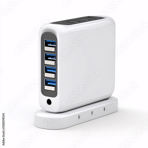 Usb charging station multiple port charger desktop hub power adapter for phone tablet and other devices