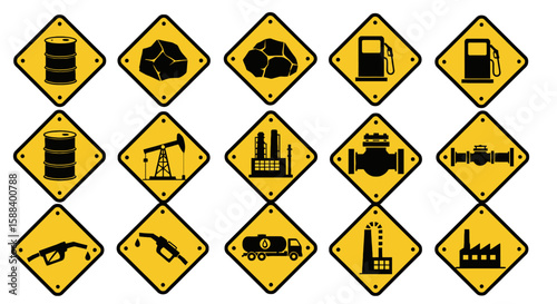 Explore the powerful silhouette of the oil and gas industry, showcasing energy production and industrial infrastructure against the horizon.