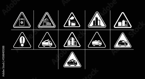 Explore the industrial landscape with a silhouette depicting the oil and gas industry, representing energy, resources, and the power of fossil fuels and extraction.