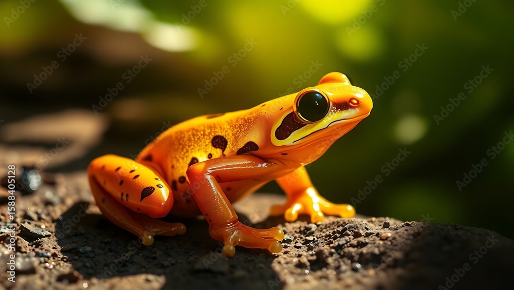 Fototapeta premium frog on the ground