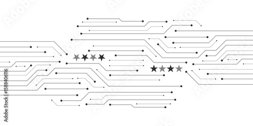 Abstract Technology Background , circuit board with copy space