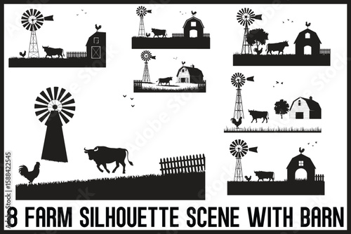 Farm Life Silhouette Bundle