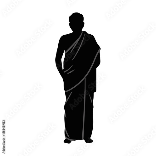 Monk Wearing Robes religious figure spiritual
