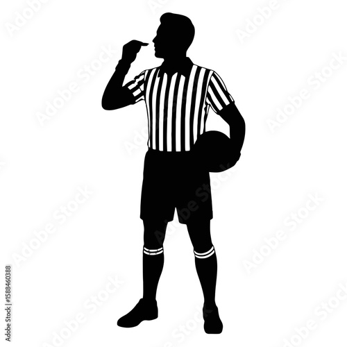 Referee Whistle Blowing sports game
