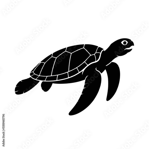 Sea Turtle Swimming Gracefully marine life ocean
