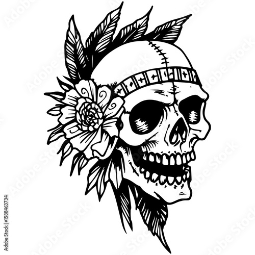 Grim Reaper Silhouette Vector Halloween, Dark Arts, Horror Design, and Fantasy