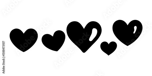 Varying Heart Shapes Collection