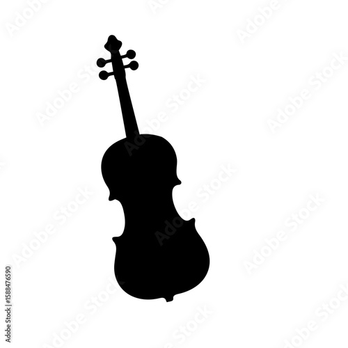 violin isolated on white
