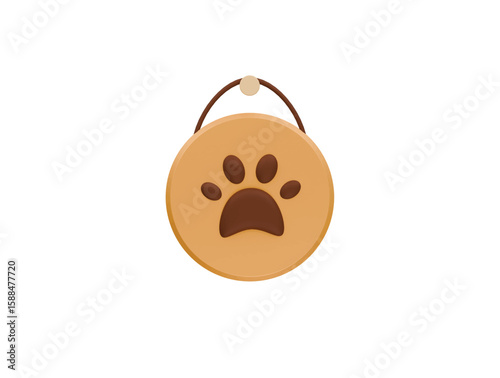 pet board icon 3d illustration render