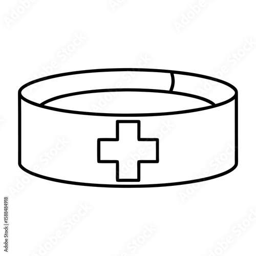 Medical Alert Bracelet Tag Design with Cross
