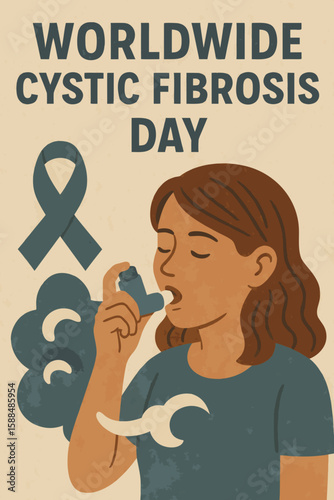 Worldwide Cystic Fibrosis Day Illustration