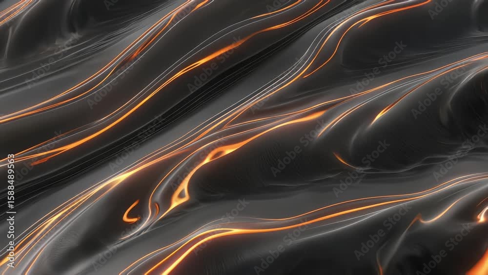 Monochrome Dunes of Liquid Silk: This highlights the fluid, wavy forms and the grayscale palette.