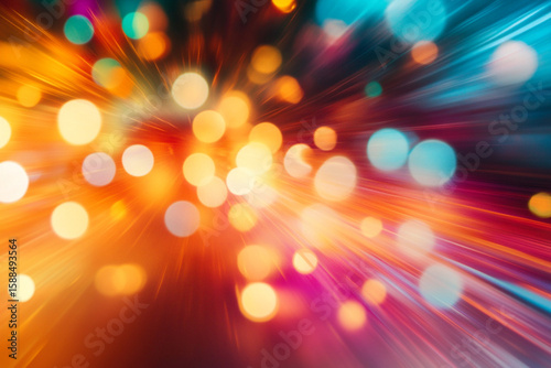 Abstract Blurred Motion Light Texture