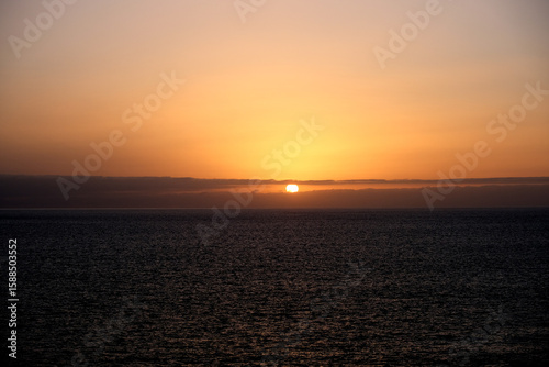 couché de soleil dans les dunes de l'océan atlantique