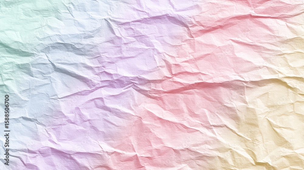 Fototapeta premium Pastel Crumpled Paper Texture Background.