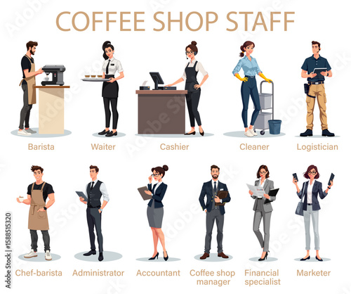 Coffee Shop Staff Profession Occupation