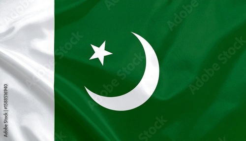 The national flag of Pakistan