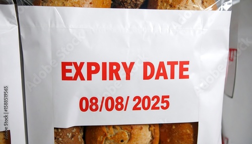 Bread bag with expiry date