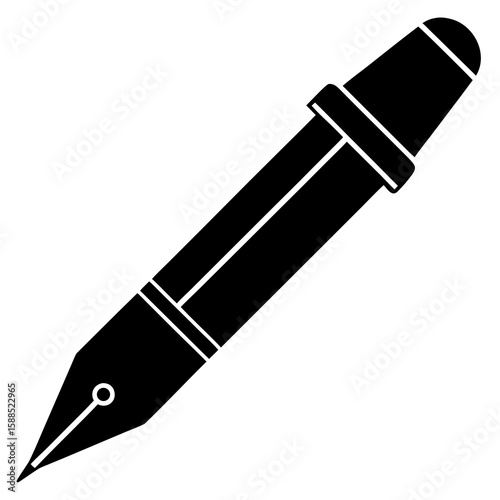fountain pen vector illustration