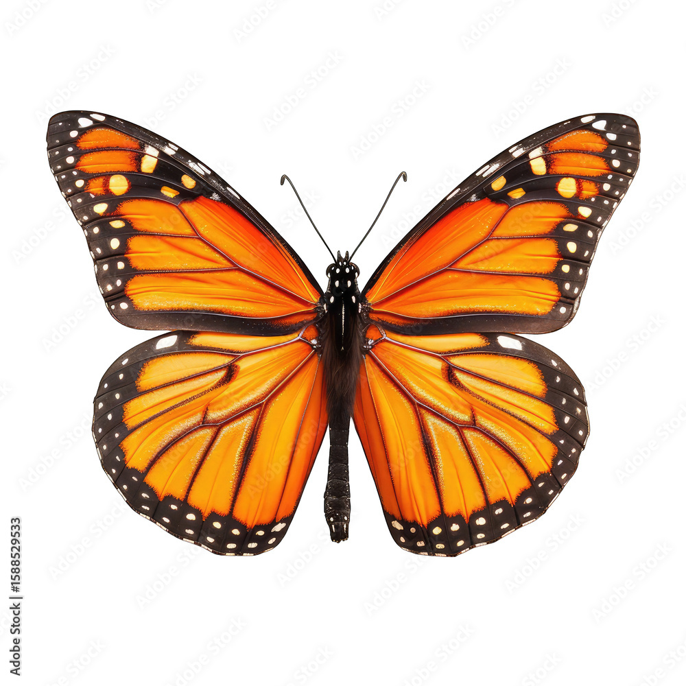 Fototapeta premium Monarch Butterfly, vibrant colors