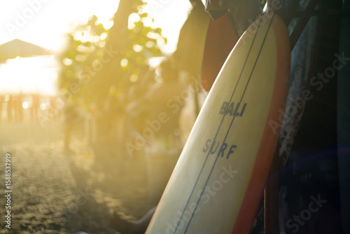 Sticker Surfboards on the beach