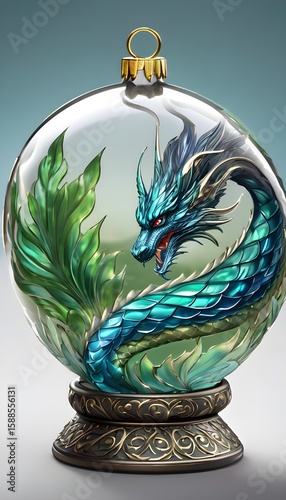 Dragon Ornament: A Mystical Holiday Treasure
