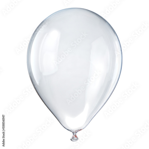 Isolated Transparent Balloon on Clean Background