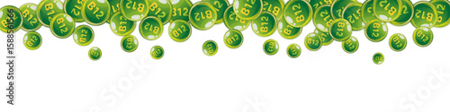 Vitamin B12 messy round pills.