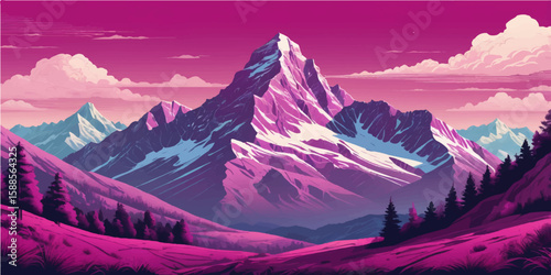 Here are a few options for your image description, keeping it concise and impactful:

Majestic mountain landscapes capture the serene beauty of sunrise, sunset, and snowy winter peaks

Alpine panorama